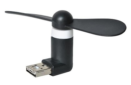 Mini ventilator Micro USB – negru