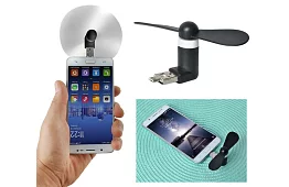 Mini ventilator Micro USB – negru