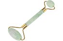 Rolă de masaj Jade pentru față + placă gua sha