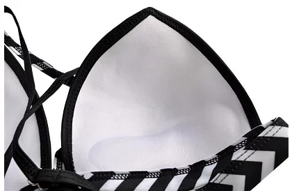 Costum cu model floral și talie înaltă – măr. S