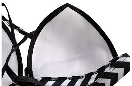 Costum cu model floral și talie înaltă – măr. S