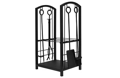 Suport pentru lemne de foc pentru șemineu cu accesorii PK011