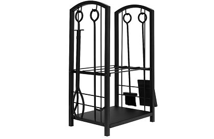 Suport pentru lemne de foc pentru șemineu cu accesorii PK011