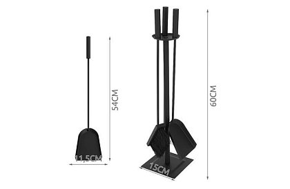 Set de accesorii pentru șeminee PK012