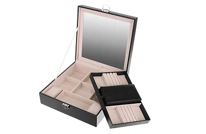 Cutie de bijuterii cu cheie BEAUTYLUSHH – Negru