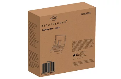 Cutie de bijuterii cu cheie BEAUTYLUSHH – Negru