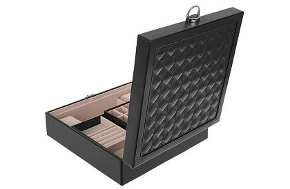 Cutie de bijuterii cu cheie BEAUTYLUSHH – Negru