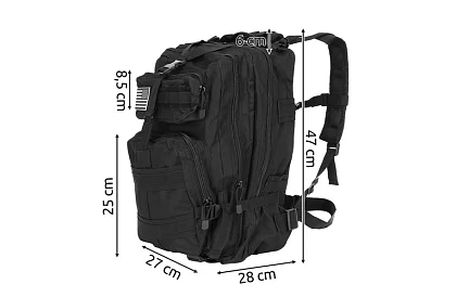 Rucsac tactic militar XL TRIZAND negru – 35 l