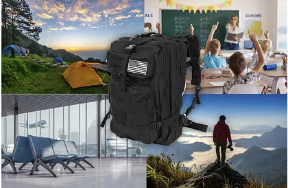 Rucsac tactic militar XL TRIZAND negru – 35 l