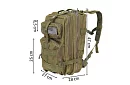 Rucsac militar tactic XL TRIZAND verde – 35 l