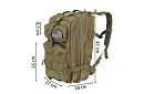 Rucsac militar tactic XL TRIZAND verde – 35 l