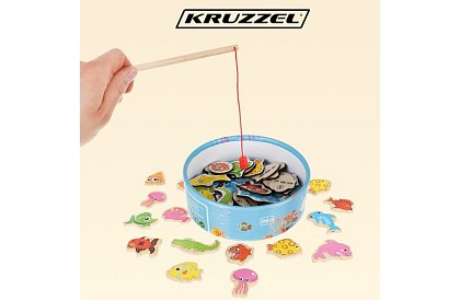 Jocul de pescuit – vânătoare cu magnet - 25 de piese