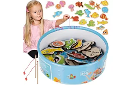 Jocul de pescuit – vânătoare cu magnet - 25 de piese