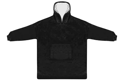 Oversize hanorac cald – negru