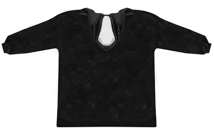 Oversize hanorac cald – negru