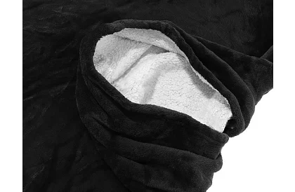 Oversize hanorac cald – negru