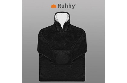 Oversize hanorac cald – negru