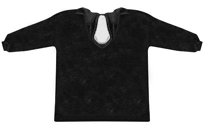 Oversize hanorac cald – negru