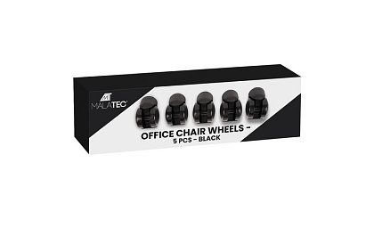 Roți de rezervă pentru scaune de birou – 5 buc.