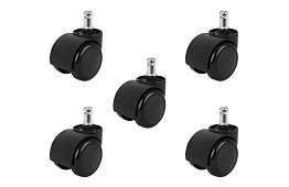 Roți de rezervă pentru scaune de birou – 5 buc.
