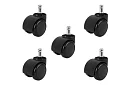 Roți de rezervă pentru scaune de birou – 5 buc.