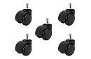 Roți de rezervă pentru scaune de birou – 5 buc.