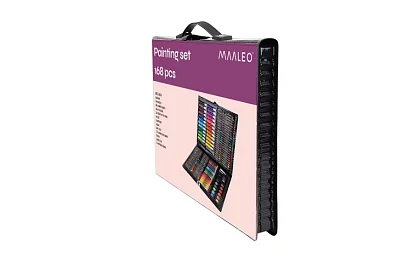 Set de pictură în valiză – 168 de piese, negru