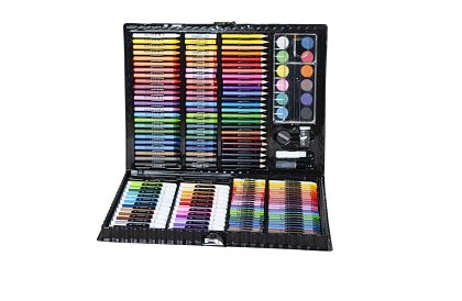 Set de pictură în valiză – 168 de piese, negru