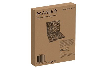 Set de pictură în valiză – 168 de piese, negru