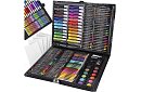 Set de pictură în valiză – 168 de piese, negru