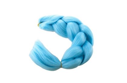 Părul împletit ombre sintetic - albastru
