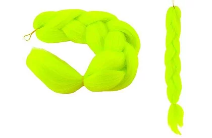 Păr sintetic ombre împletit - neon