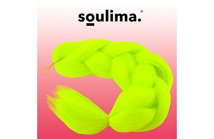 Păr sintetic ombre împletit - neon