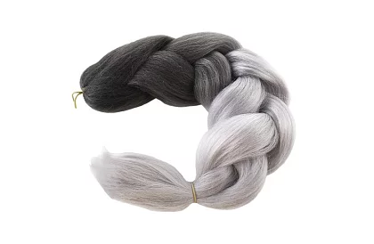 Păr sintetic ombre împletituri pentru părul negru-gri