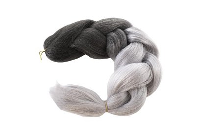 Păr sintetic ombre împletituri pentru părul negru-gri