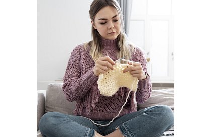 Set de croșetat – set creativ de 50 de piese în husă