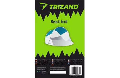 Cort de plajă 220x120x90 cm – gri-albastru