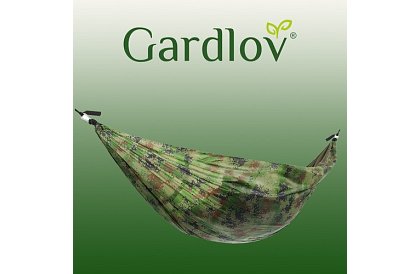 Rețeaua de hamac turistic Santiago Army 260x140 cm cu plasă împotriva țânțarilor