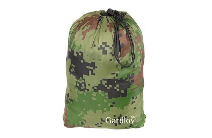 Rețeaua de hamac turistic Santiago Army 260x140 cm cu plasă împotriva țânțarilor