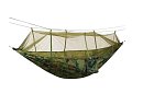 Rețeaua de hamac turistic Santiago Army 260x140 cm cu plasă împotriva țânțarilor