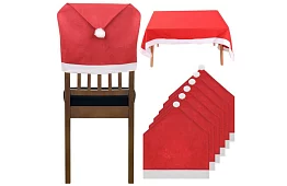 Set de huse de Crăciun pentru scaune 6 buc + față de masă
