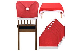 Set de huse de Crăciun pentru scaune 6 buc + față de masă