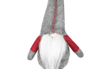 Gnomul șezând – elf gri 50 cm