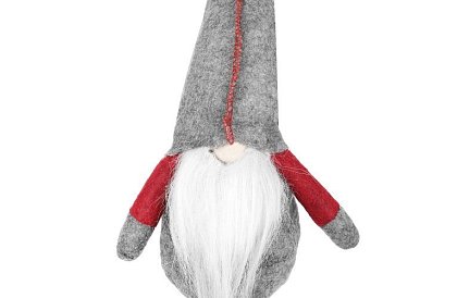 Gnomul șezând – elf gri 50 cm