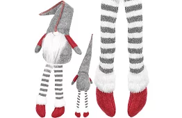 Gnomul șezând – elf gri 50 cm