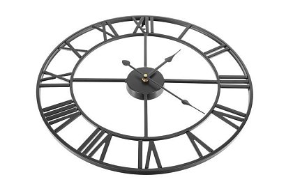 Ceas de perete retro - negru