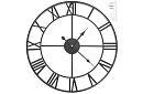 Ceas de perete retro - negru