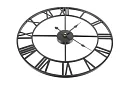 Ceas de perete retro - negru