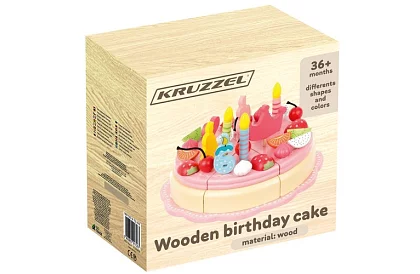 Tort de naștere din lemn – set creativ