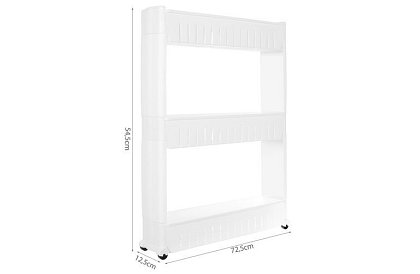 Dulap mobil de bucătărie - baie pe roți - alb